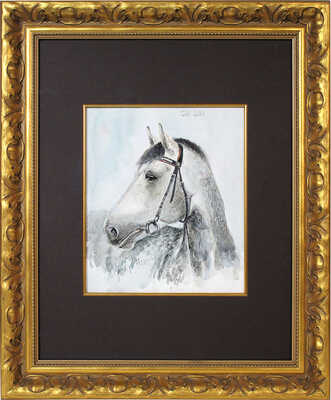 Постников Сергей Александрович. Портрет лошади 